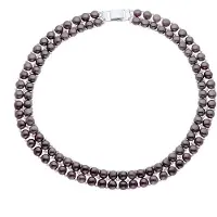 Diadema - Halsband - Äkta sötvattenspärlor - Svart Tahiti-stil