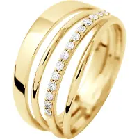 Diadema - Ring - Prestige Jewelery - Diamanter - Gult guld