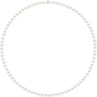 Diadema - Halsband - Äkta sötvattenspärlor - Vit - Vitguld
