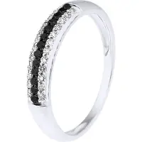 Diadema - Ring - Prestige Diamonds Vit och Svart - Vitguld