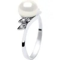 Diadema - Ring - Vitguld - Äkta sötvattenspärlor - Vit