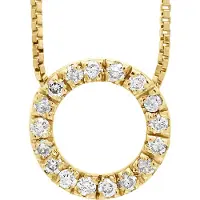 Diadema - Halsband med diamanter - gult guld