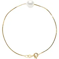 Diadema - Armband - Äkta sötvattenspärlor i gult guld