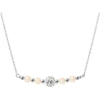 Diadema - Halsband - Ren vit - Kollektion Kristallpärla