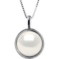 Diadema AURA Halsband Sötvattenspärla Vit 9-10 mm 925