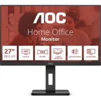 AOC Q27E3UMF, 68,6 cm (27), 2560 x 1440 pixlar, Quad HD, Svart