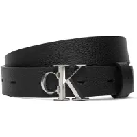 Calvin Klein Leather Monogram Logo Belt