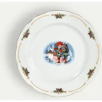 Fyrklövern Gammaldags Jul assiett 19 cm