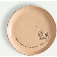 Fyrklövern Nalle Puh assiett Me 20 cm, Aprikos