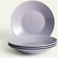 Fyrklövern Nordic Dawn djup tallrik 25 cm 4-pack, Ljung