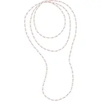 Diadema - Halsband - OPERA äkta sötvattenspärlor - Pastell Multicolour
