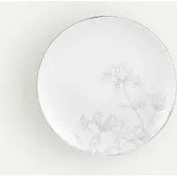 Fyrklövern Kaprifol assiett 21 cm, Vit