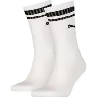 Puma Strumpor - Regular Crew - 2-pack - Vit m. Svarta Ränder - - 43/46 - Strumpor