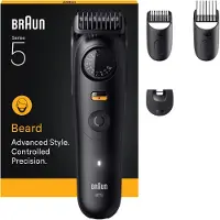 Braun BeardTrimmer 9 BT5520, Tvättbar, Batteri, Svart