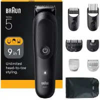 Braun AIO5540, Svart, 0,5 mm, 2,1 cm, Batteri, 120 min, Inbyggt batteri
