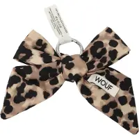 Wouf Feline Bow Bag Charm leopard