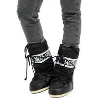Moon Boot för kvinnor. 80D1400440 Icon Nylonstövlar svart (39/41), Karta, Ingen, Casual, Snö