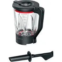 Bosch ThermoSafe Glasmixer für Küchenmaschine Serie 6 Mixertillbehör Svart, Transparent