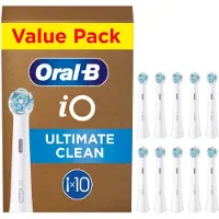 Oral-B iO Series Ultimate Clean Tandborsthuvuden - Vit - 10-pack
