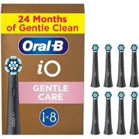 Oral-B Końcówka Braun iO Gentle Clean 8-pack, black brush heads, for sensitive areas and healthier gums