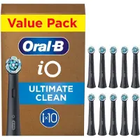 Oral-B iO Series Ultimate Clean tandborsthuvuden – svarta – 10-pack