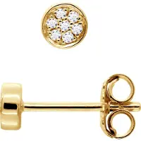 Diadema - Örhängen med diamanter - gult guld