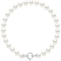 Diadema - Armband - Äkta sötvattenspärlor - Vitguld
