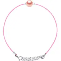 Diadema - Armband - Rosa Nylon - Sötvattenspärla - Rosa