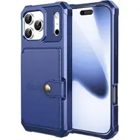 Mtp Products iPhone 17 Pro Max TPU-skal med Korthållare - Blå