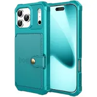 Mtp Products iPhone 17 Pro TPU-skal med Korthållare - Turkos