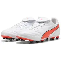 Puma King LIGA FG/AG - White/Röd/Svart, storlek 44
