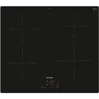 Siemens iQ100 EU611BEB6E - Induktionshäll - 4 kokplattor - Fördjupning - bredd: 56 cm - djup: 49 cm - ramlös - svart