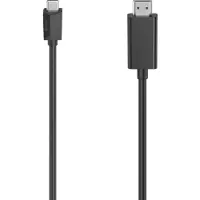 Hama USB-C Adapterkabel USB-C-kontakt, HDMI-A-kontakt 1.50 m Svart 00200718 4K UHD USB-C-skärmkabel