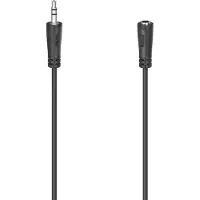 Hama 00205121 Teleplugg Audio Förlängningskabel [1x UK-kontakt - 1x Telejack 3.5 mm] 5 m Svart