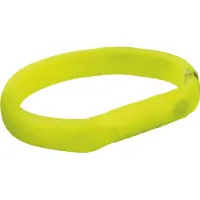 Trixie USB lysande halsband, grönt - L-XL: 70 cm / 18 mm