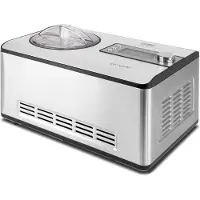 Caso IceCreamer, Glassmaskin med kompressor, 2 l, 60 min, 1 hoar, LED, Plast, Rostfritt stål