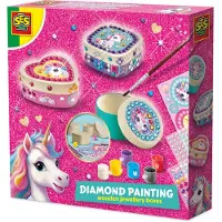 Ses Diamond Painting Unicorn Jewellery Boxes Pärlor Till Armband