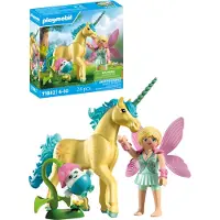 Playmobil Magi Unicorn - Samlarobjekt: Solskensblomma med älva - - - One Size - Leksaksfigur