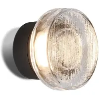 Marset LED utomhus vägglampa Roc, dimbar, Svart, Aluminium / grå / zink, Design, LED-vägglampa utomhus