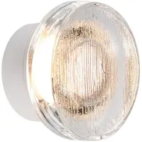Marset LED utomhus vägglampa Roc, dimbar, Vitt / opal, Aluminium / grå / zink, Design, LED-vägglampa utomhus