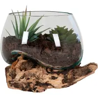 You do it Goutte d'eau en teck et verre House Nordic San Marino