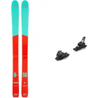 Zag - Skidpaket (skidor + bindning) - Paketen Harfang 96 Lady 2025 för Unisex - Röd