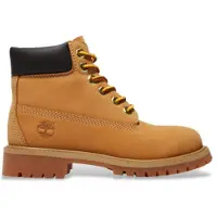 Timberland unisex för barn. TB1127097131 Premium 6 Inch Lace Up läderstövlar brun (30.5), Hud, Karta, Nyckelband, Casual, Utomhus, barnmode