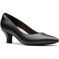 Clarks Kepley Vins Svarta Läder skor