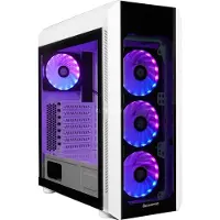 Chieftec SCORPION 3 GL-03W-OP ATX-chassi, vit, härdat glas, utan nätaggregat