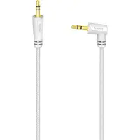 Ginza.se HAMA Kabel Audio 3.5mm-3.5mm Vinklad Vit 2m
