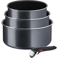 Tefal Ingenio L15890, Kokkärl, Svart, Aluminium, Titan, Svart, Thermo-Spot