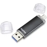 Hama USB-minne Mobil/Tablet Svart 64 GB USB 3.2 Gen 1, Micro USB 2.0
