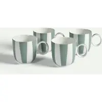 Fyrklövern Riviera mugg 32 cl 4-pack, Portofino Grön