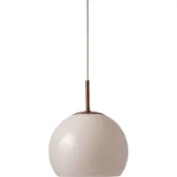 Frandsen Taklampa , Ball, dimbara, Grå, Vardagsrum, Glas, Design
